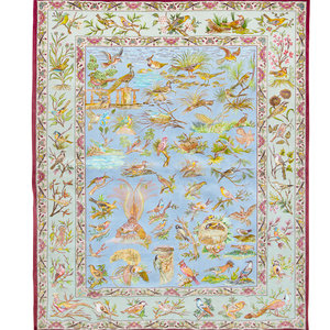 A Persian Silk Pictorial Rug
Third