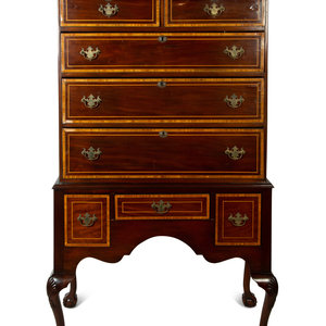 A Queen Anne Style Mahogany and