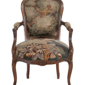 A Louis XV Style Tapestry Upholstered 2a65bd