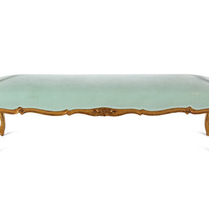 A Louis XV Style Giltwood Bench
20th