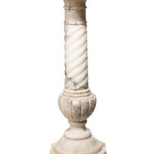 A Continental Carved Marble Pedestal
Late