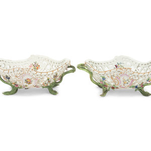 A Pair of Meissen Porcelain Baskets 19th 2a6694