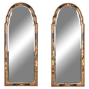 A Pair of Queen Anne Style Black 2a66a3