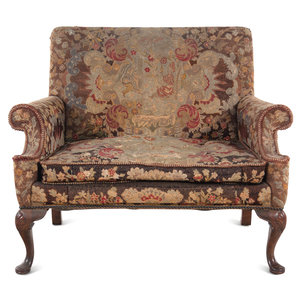 A George II Style Needlepoint Upholstered 2a66a5