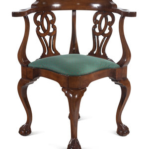 A George II Style Mahogany Corner