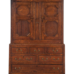 An English Oak Linen Press 18th 19th 2a66cb