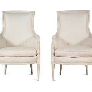 A Pair of Directoire Style White Painted 2a674a