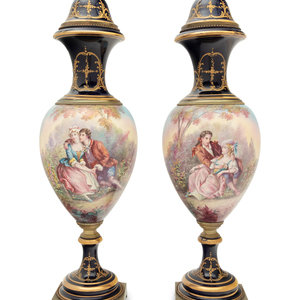 A Pair of S vres Style Gilt Bronze 2a6783