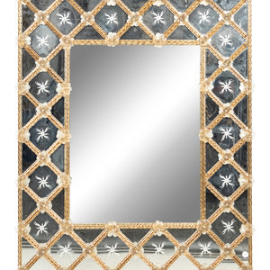 A Venetian Etched Glass Mirror
20th