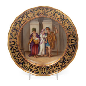 A Meissen Porcelain Plate Depicting