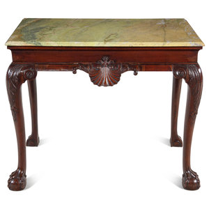 A George II Carved Mahogany Marble Top 2a680b