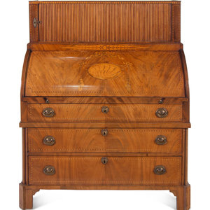 A George III Mahogany and Marquetry