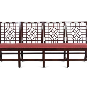 A Chinese Chippendale Style Mahogany