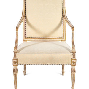 A Regency Painted and Parcel Gilt