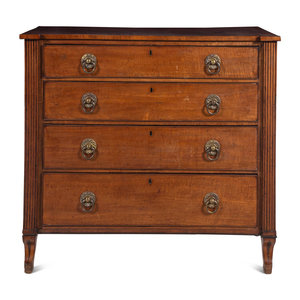 A Late Regency Mahogany Chest of 2a6842