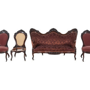 A John Henry Belter Four-Piece Parlor