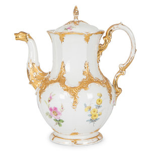 A Meissen Porcelain Coffee Pot