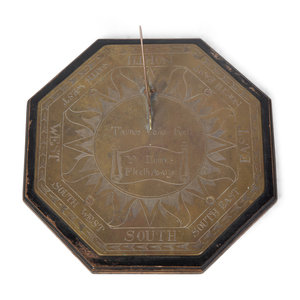 An English Engraved Brass Sundial 2a6ae5