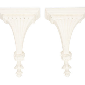A Pair of Neoclassical Style White