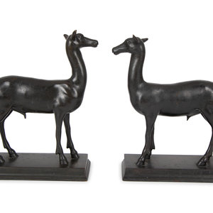 A Pair of Continental Bronze Fauns 19TH 20TH 2a6b15