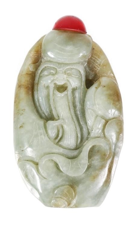 CHINESE CARVED HARDSTONE SNUFF 2a44ba