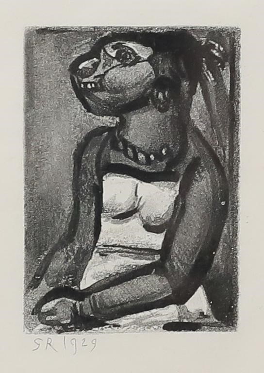 GEORGES ROUAULT ETCHING PORTRAITGeorges 2a4745