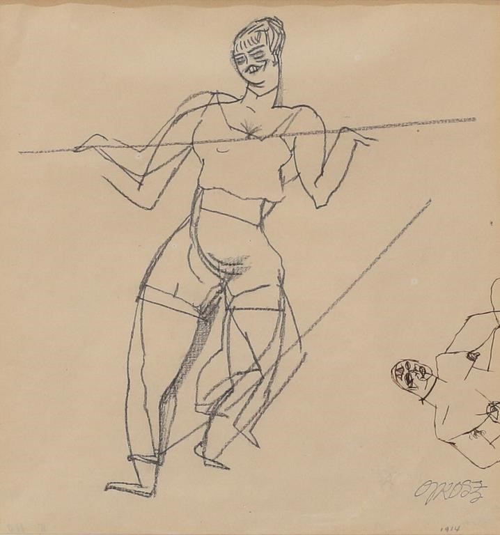 GEORGE GROSZ PENCIL AND PEN INK 2a4887