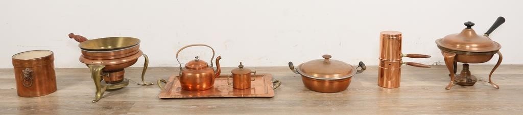 8 PIECES COPPER COOKWARE8 pieces copper