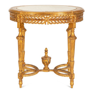 A Continental Giltwood Oval Table 2a4a5e