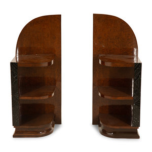 A Pair of French Art Deco Amboyna