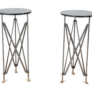 A Pair of Neoclassical Style Steel and