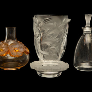 Four Lalique Glass Articles 20th 2a4b9c