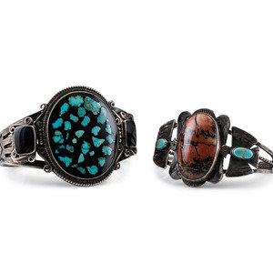 Navajo Silver Cuff Bracelets with 2a4c59