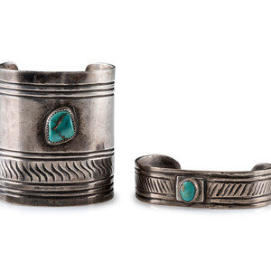 Navajo Silver and Turquoise Cuff 2a4c66