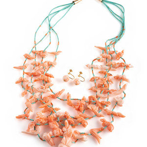 Zuni Multi strand Fetishe Necklace  2a4d1c