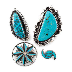 Collection of Navajo and Zuni Brooches