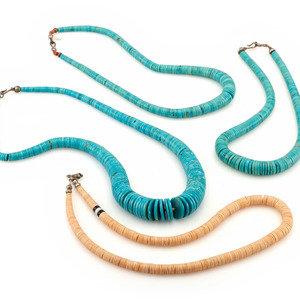 Pueblo Rolled Turquoise and Shell