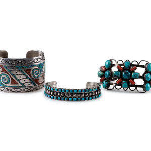 Navajo Silver Cuff Bracelets mid 2a4db7