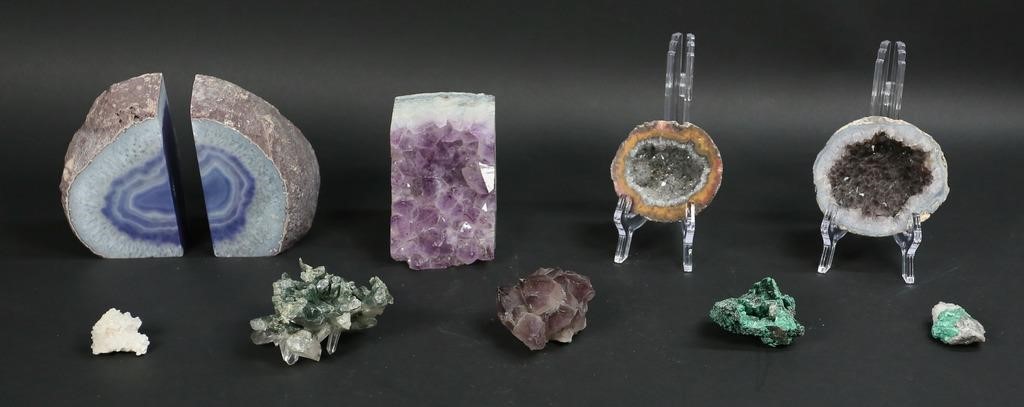 COLLECTION OF MINERAL SPECIMENSAmethyst