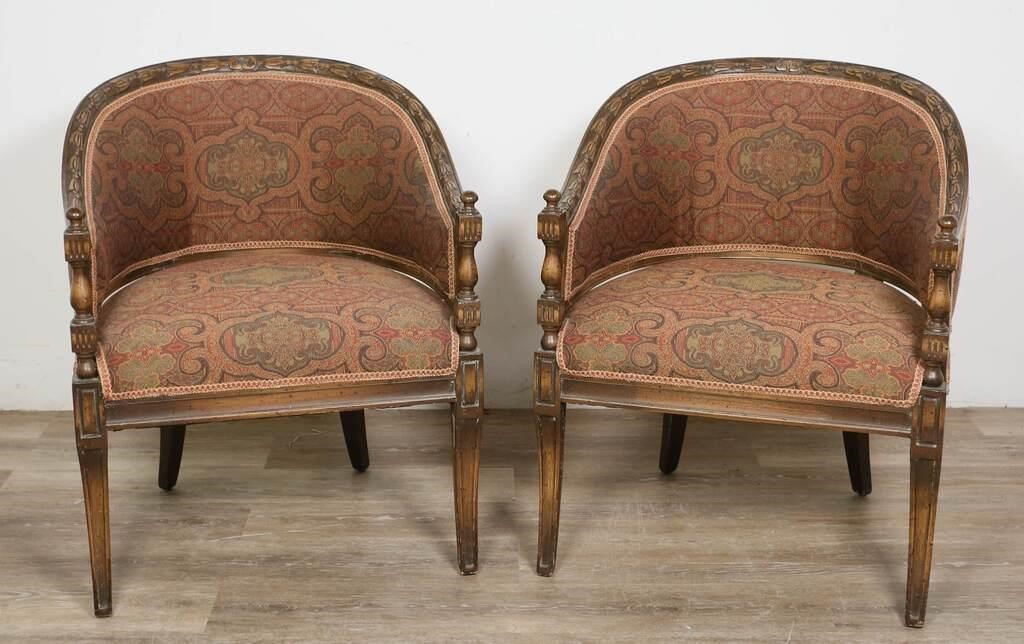 PAIR OF FRENCH STYLE SIDE CHAIRSPair 2a4e01