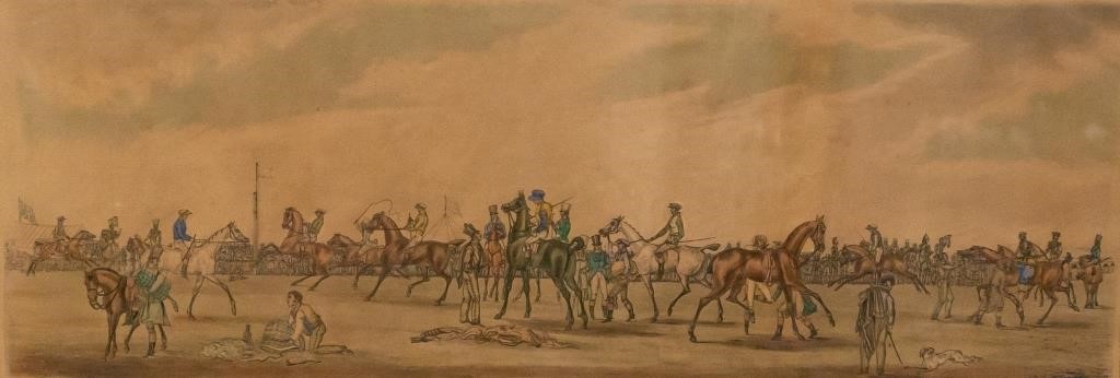19TH CENTURY HORSE RACING COLORED 2a53cd