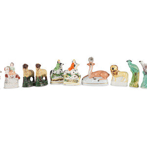 Eleven Glazed Ceramic Animal Figures comprising 2a7b07
