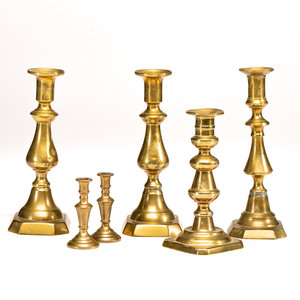 Six Brass Candlesticks
18th/19th