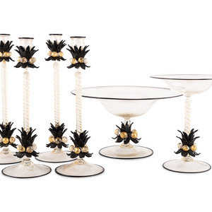 An Assembled Set of Murano Glass