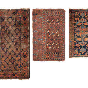 Three Persian Wool Area Rugs
Early