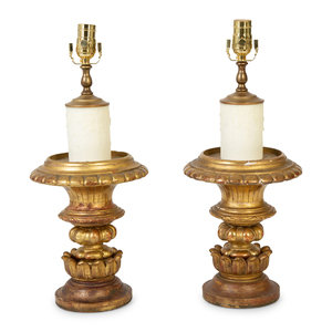 A Pair of Continental Giltwood