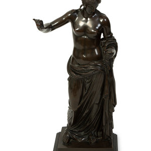 A Continental Patinated Bronze