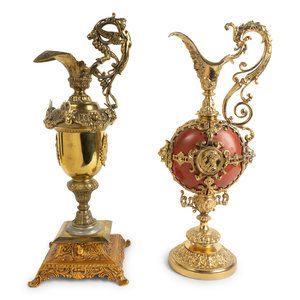 Two Louis XV Style Gilt Metal Mounted