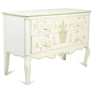 A French Provincial Painted Two-Drawer