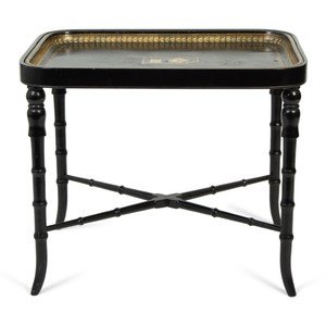 An English Painted Wood Tray Table 2a7bfb